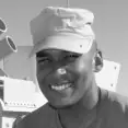 Raymond Miley, owner of Soldiers Elite Pressure Cleaning, in a military cap